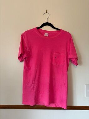 Noah NYC Hot Pink Pocket Crew Tee
